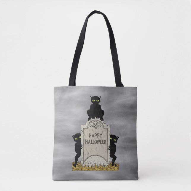 Tre busar God Halloween Tygkasse (Framsida)