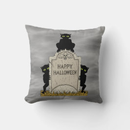 Tre busar Gott Halloween Kudde