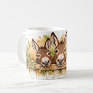 Tre busiga åsnor – Charmerande gårdstun Kaffemugg
