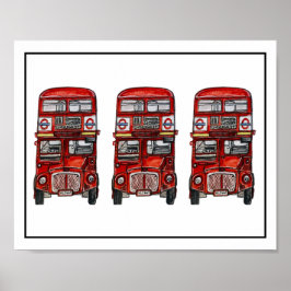 Tre bussar poster