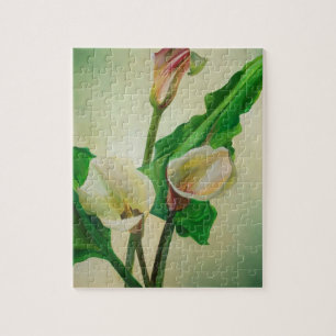 Tre Calla Lilies Stunning Botanical Acrylic Pussel