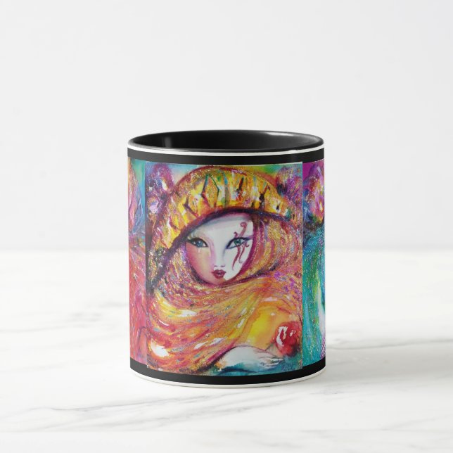 TRE CARNIVAL MASKS Venetian Masqueraad Mugg (Center)