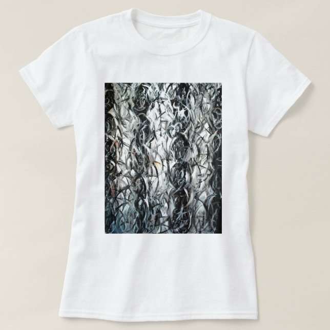 Tre Caryatides (abstrakt expressionism) Tee Shirt (Design framsida)