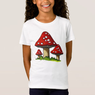 Tre champinjoner, giftsvampar: Original- konst Tee