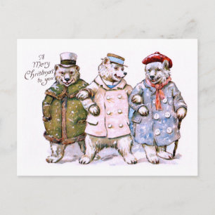 Tre charmerande Polar Vykort