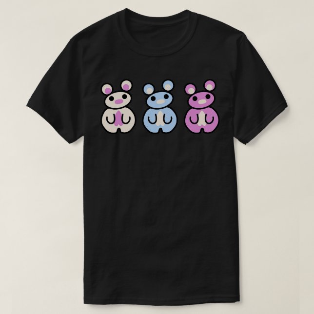 Tre Chibis CHUMMY T Shirt (Design framsida)