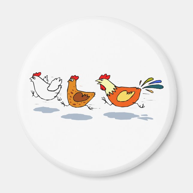 Tre Chickar Magnet (Framsidan)