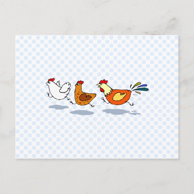 Tre Chickar Vykort (Framsida)