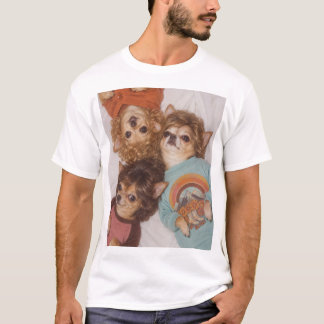 Tre Chihuahua-vänner med stor 1980-talsfrisyr T Shirt