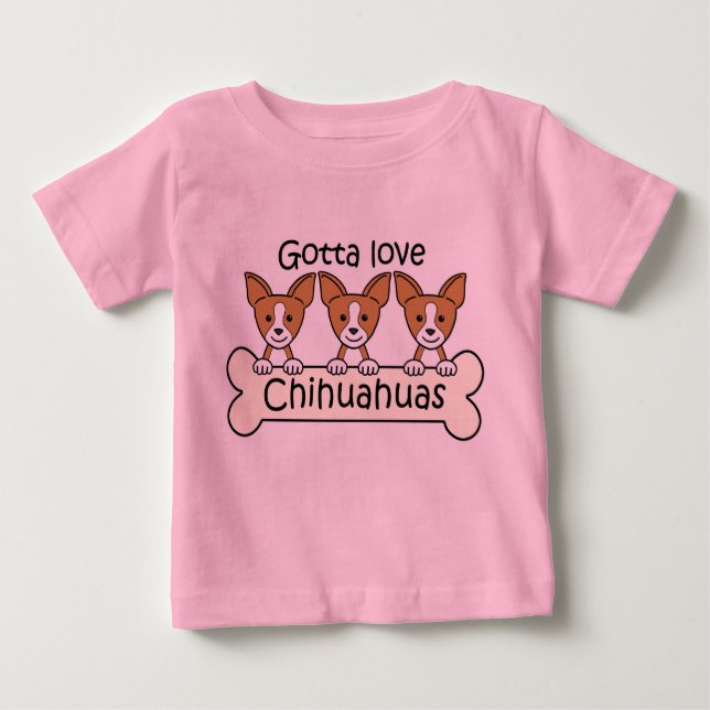 Tre Chihuahuas T Shirt (Framsida)