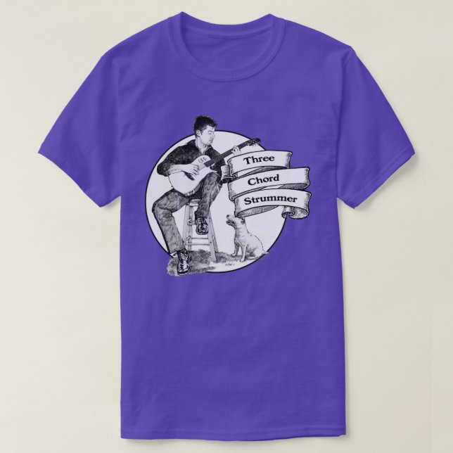 TRE CHORD STRUMMER T SHIRT (Design framsida)