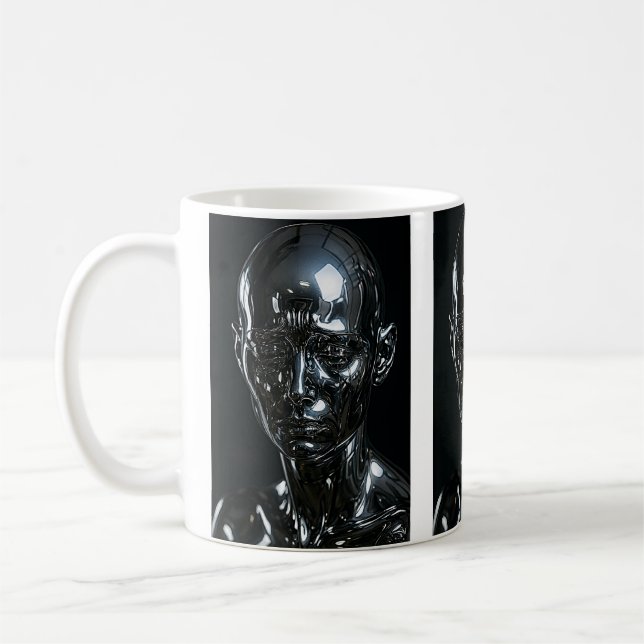 Tre Chrome Kloner Uttalande  Kaffemugg (Vänster)