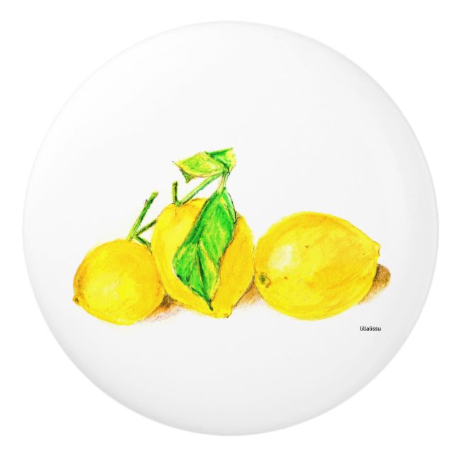 tre citroner knopp (Framsidan)