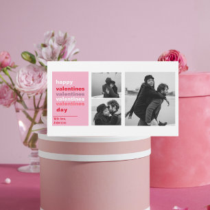 Tre Collage Photo Färgfyllda Valentineser