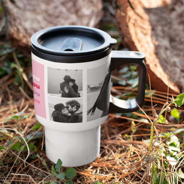 Tre Collage Photo | Färgstark Kärlek You Valentine Resemugg (Skapare uppladdad)