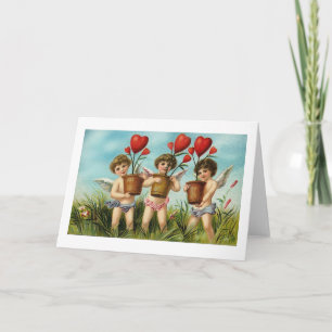 Tre cupider (2) helgkort
