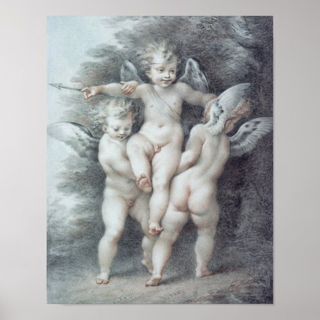 Tre cupider poster (Framsidan)
