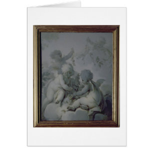 Tre Cupids, c.1775 Hälsningskort