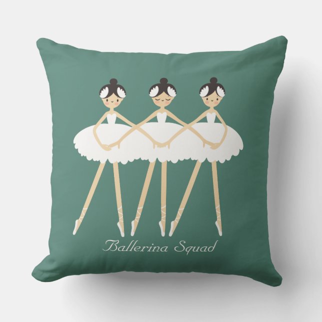 Tre Cute Ballerinas, vita adresser Kudde (Framsida)