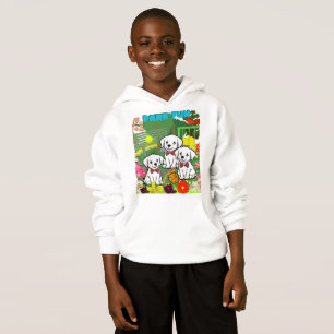Tre Cute Funny White Puppies in Park T Shirt