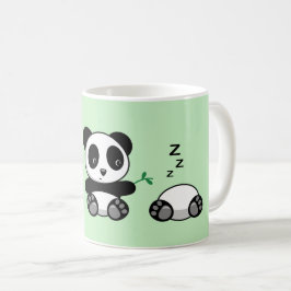 Tre Cute Little Pandas på Grönten Kaffemugg