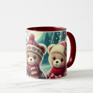 Tre Cute Nalle God jul Mugg