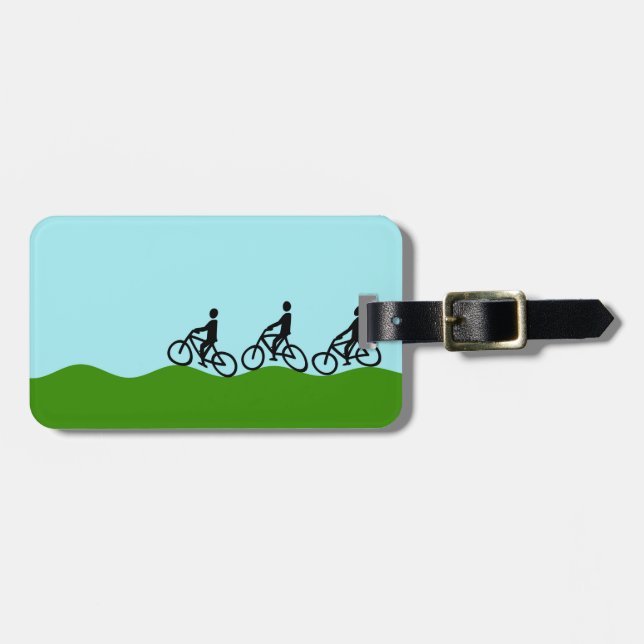 Tre cyklister bagagebricka (Horisontell Framsida)