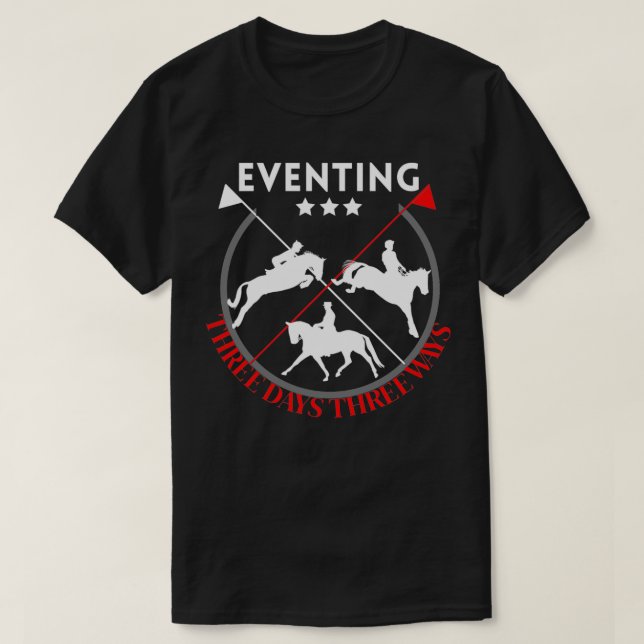 tre dagars hästdesign t shirt (Design framsida)