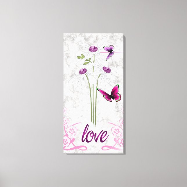 Tre Daisy Canvastryck (Framsida)