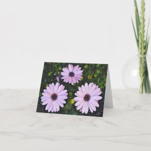Tre Daisy från Gertie's Garden Art Note Card Kort