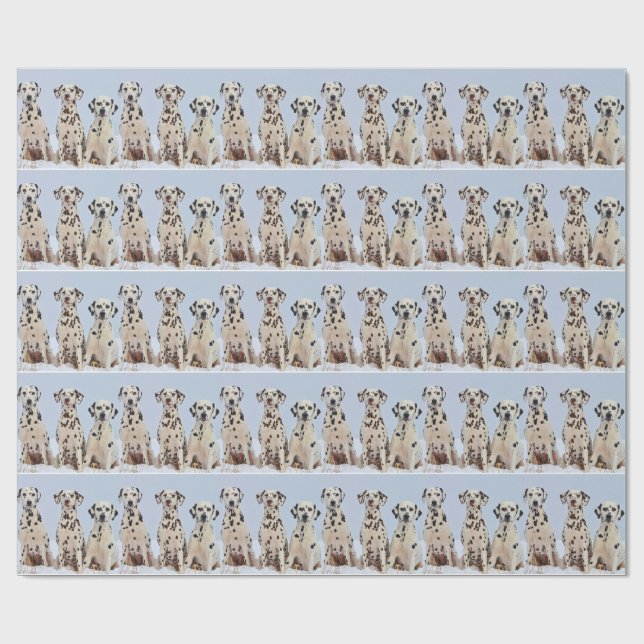 Tre Dalmatians Presentpapper (Platt)