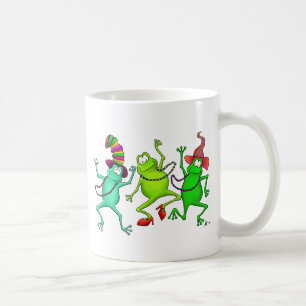 Tre dansa grodor kaffemugg