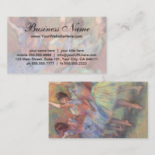 Tre dansare av Edgar Degas Visitkort