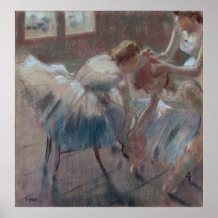 Tre dansare för klass - Edgar Degas Poster