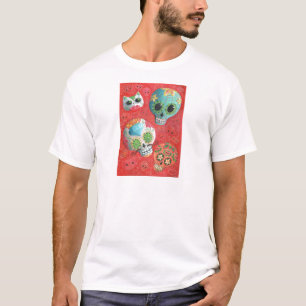 Tre - day of the deaddöskallar tee shirt