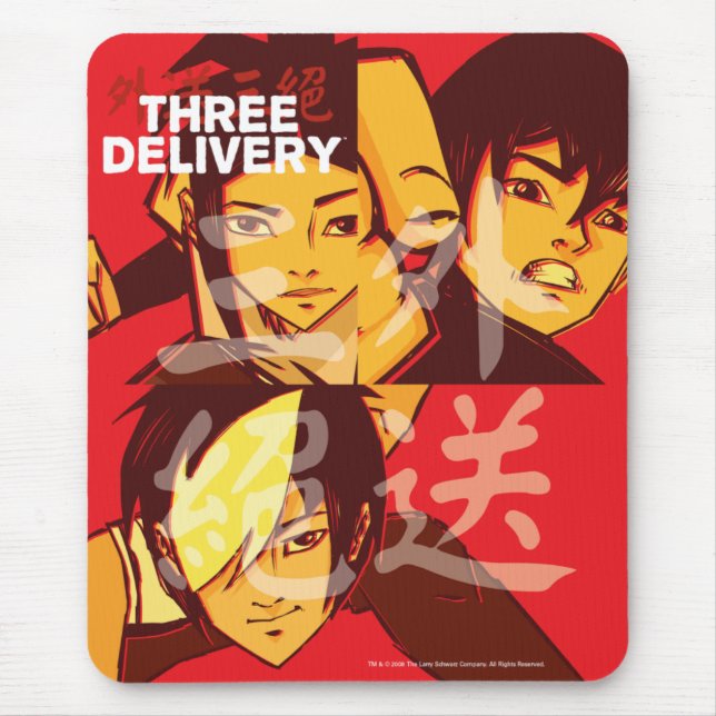 Tre Delivery™ grupp Mousepad Musmatta (Framsidan)