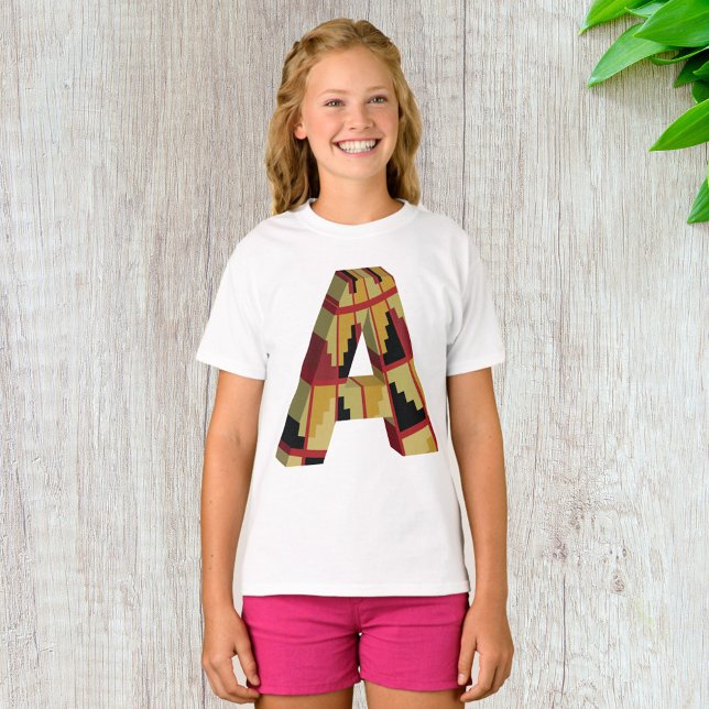 Tre dimensioner Brev A T Shirt (Skapare uppladdad)