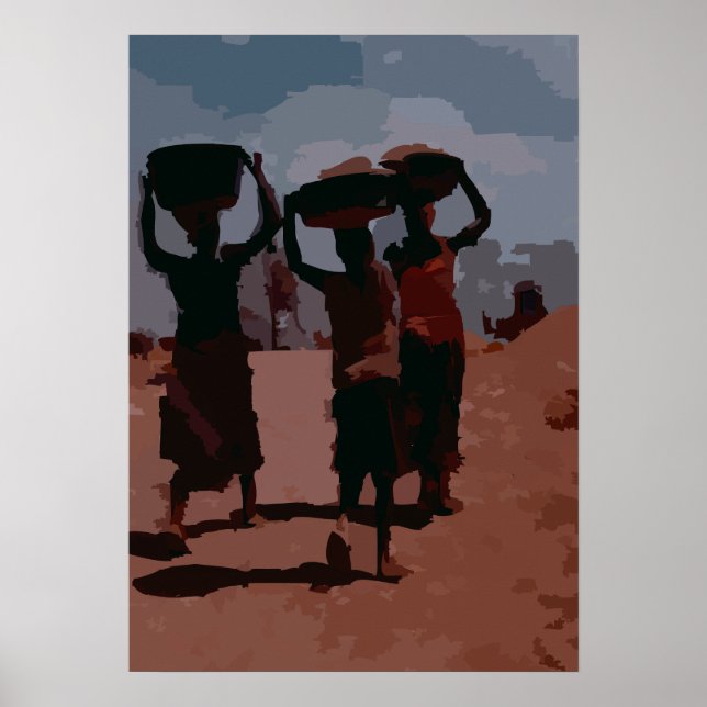 Tre ensamma figurer poster (Framsidan)