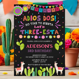Tre Esta Födelsedagsinbjudan | Fiesta-inbjudan Inbjudningar