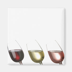 Tre exponeringsglas av vinanpassningsbar magnet