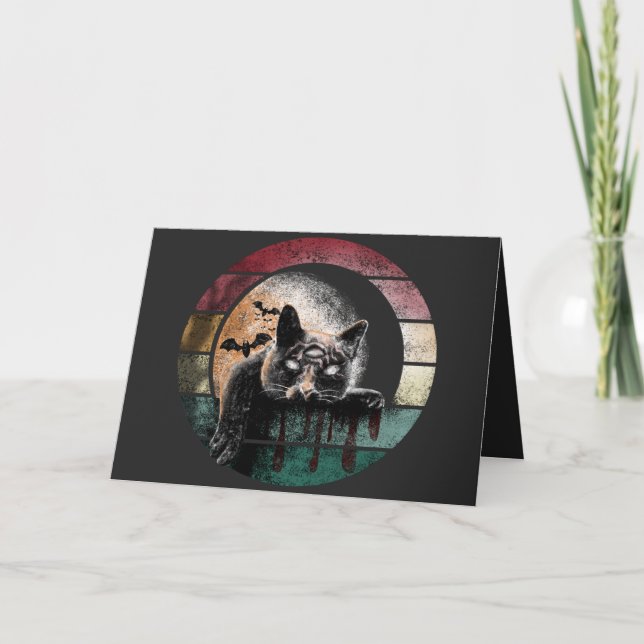 Tre Eyed Cat Kort (Framsida)