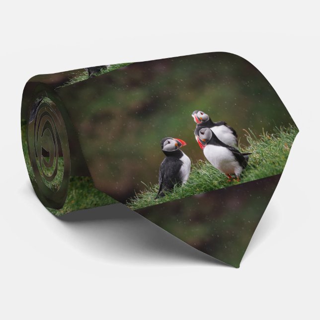 TRE FÅGLAR AV SNYGGT NECK TIE SLIPS (Rullad)