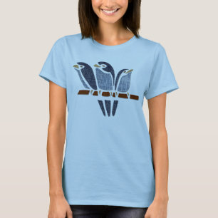 Tre fåglar t shirt