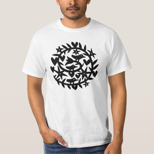 Tre fåglar t shirt (Framsida)