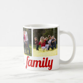 Tre familjefotografier och namn-fotosamlingar i fa kaffemugg