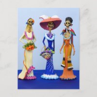 Tre Fancy Catrinas vykort