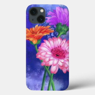 Tre Färg Gerberas iphone case