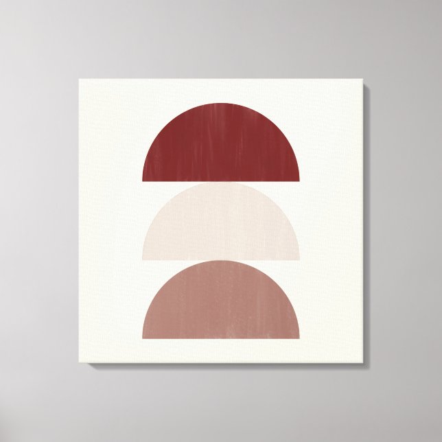 Tre Färg-målade skärvor 01 Canvastryck (Framsida)