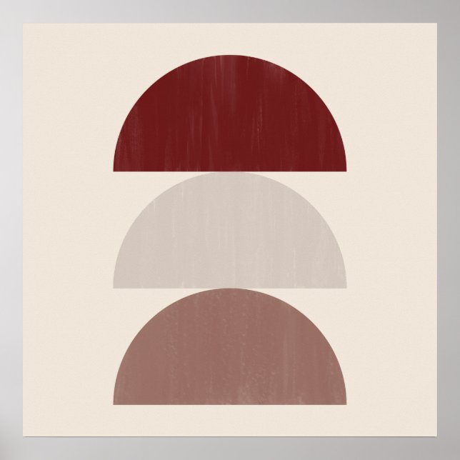 Tre Färg-målade skärvor 01 Poster (Framsidan)