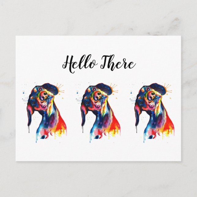 Tre färgade vykort (Framsida)